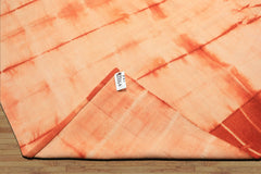 8x14 Ivory, Peach, Orange Color Hand Woven Kilim Wool Modern & Contemporary Oriental Rug