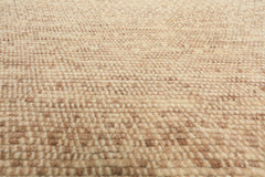 10x14 Tan, Beige, Ivory Color Hand Knotted Tibetan Wool Transitional Oriental Rug