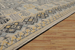 9x12 Beige, Gray, Blue Color Hand Knotted High End Designer Wool Transitional Oriental Rug