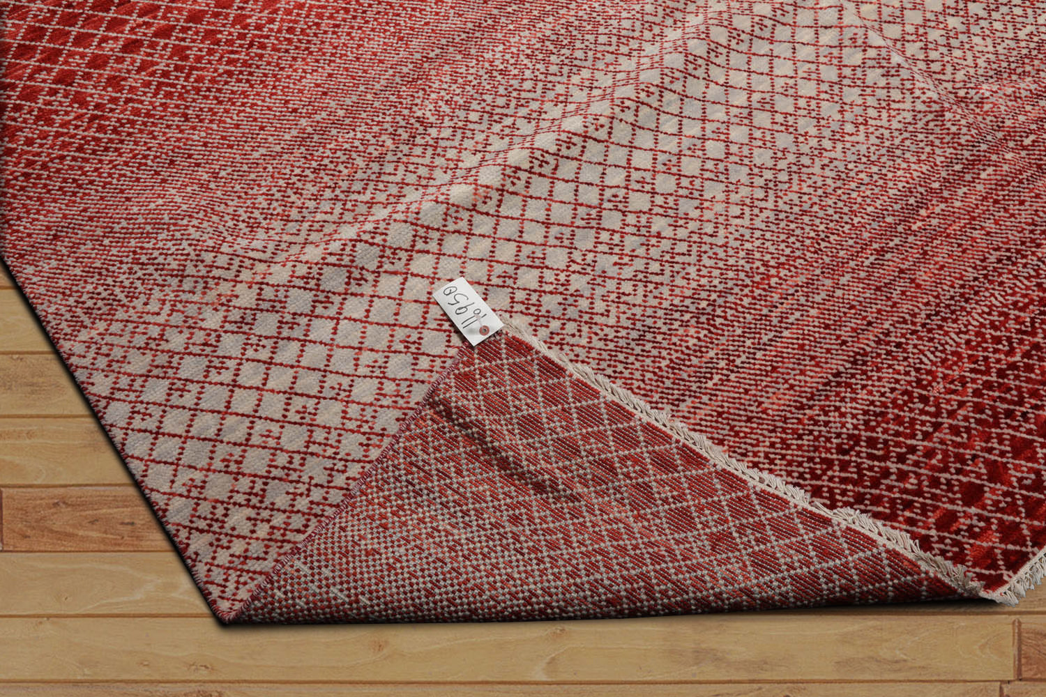 9x12 Beige, Red, Color Hand Knotted Tibetan 100% Wool Modern Oriental Rug