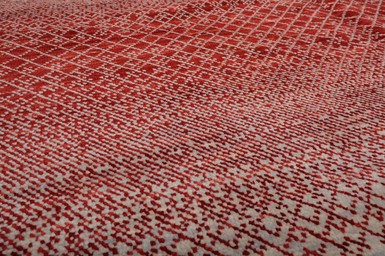 9x12 Beige, Red, Color Hand Knotted Tibetan 100% Wool Modern Oriental Rug