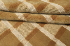 6x9 Moss, Ivory, Tan Color Hand Knotted Tibetan Wool Modern & Contemporary Oriental Rug