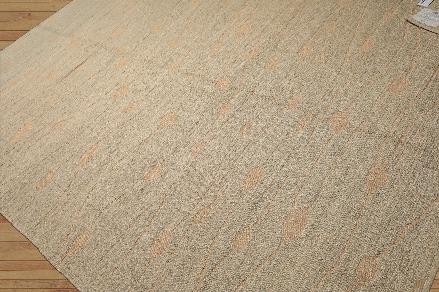 8x11 Moss, Tan, Color Hand Knotted Tibetan Wool Modern & Contemporary Oriental Rug