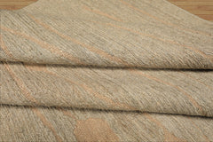 8x11 Moss, Tan, Color Hand Knotted Tibetan Wool Modern & Contemporary Oriental Rug