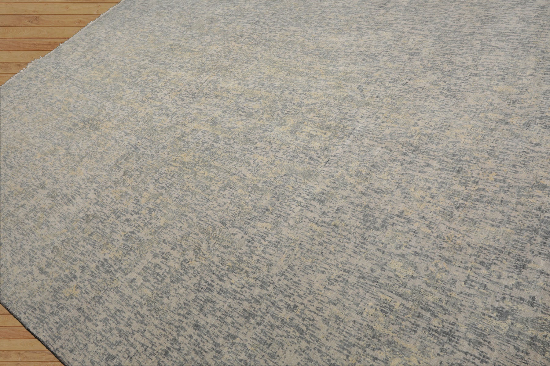 9x12 Gray, Slate, Multi Color Hand Knotted Sherpa 100% Wool Modern & Contemporary Oriental Rug