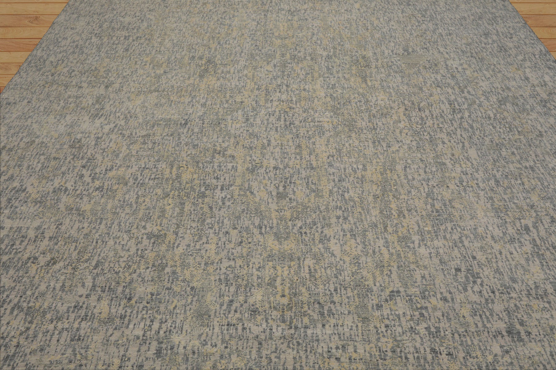 9x12 Gray, Slate, Multi Color Hand Knotted Sherpa 100% Wool Modern & Contemporary Oriental Rug