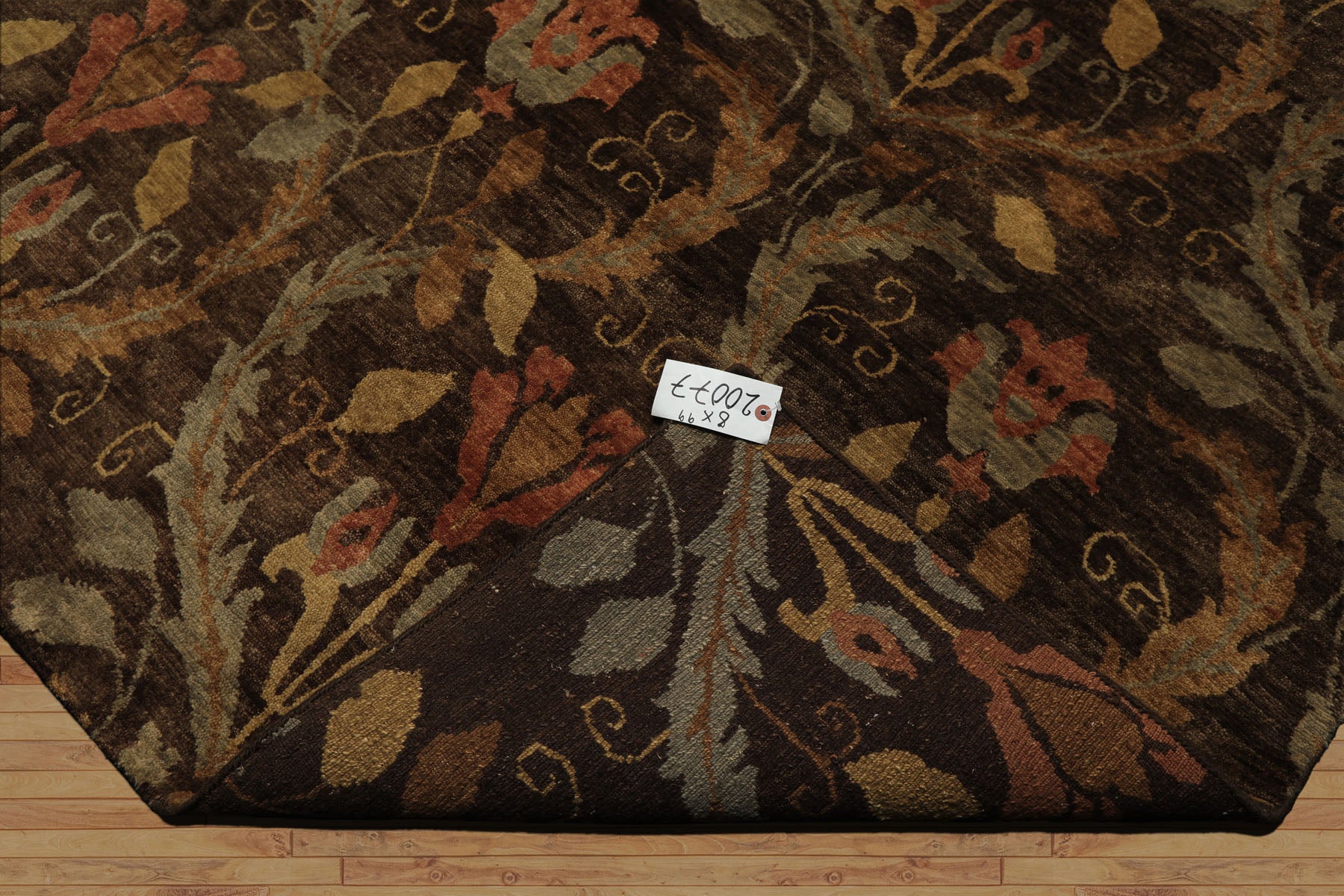 8x10 Brown, Gold, Blush Color Hand Knotted Oushak Wool Traditional Oriental Rug