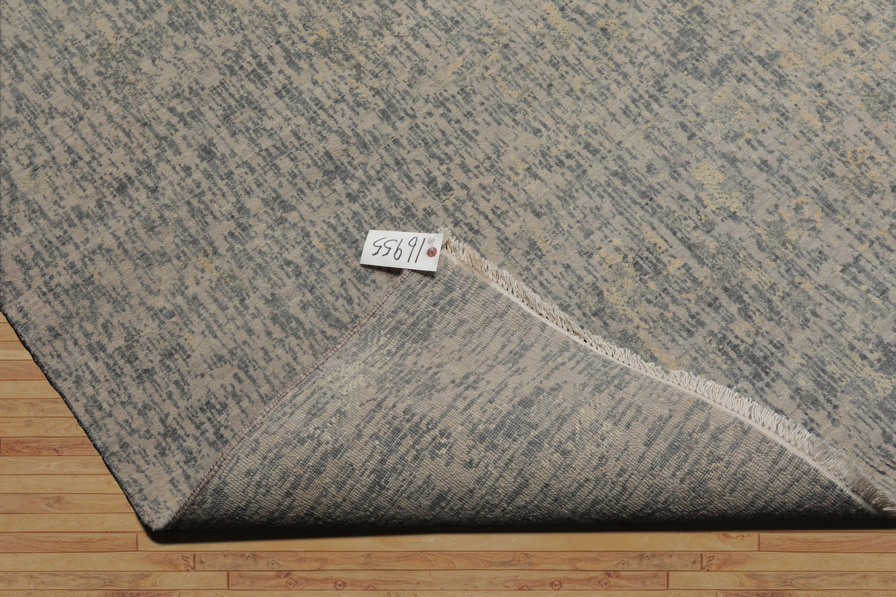 9x12 Gray, Slate, Multi Color Hand Knotted Sherpa 100% Wool Modern & Contemporary Oriental Rug