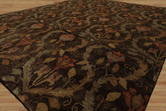 8x10 Brown, Gold, Blush Color Hand Knotted Oushak Wool Traditional Oriental Rug