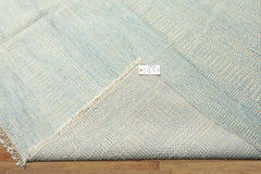 9x12 Ivory, Aqua, Color Hand Knotted Tibetan Wool & Silk Modern & Contemporary Oriental Rug