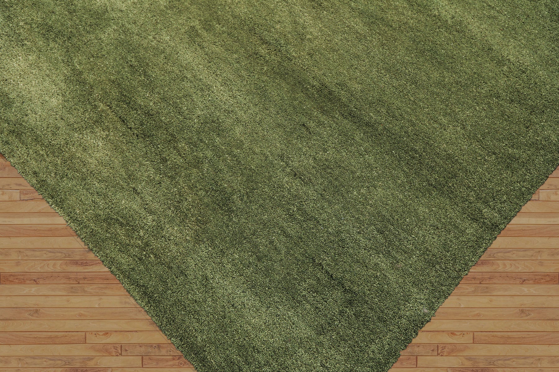 8x10 Warm Green, , Color Hand Woven  100% Wool Moder & Contemporary Oriental Rug
