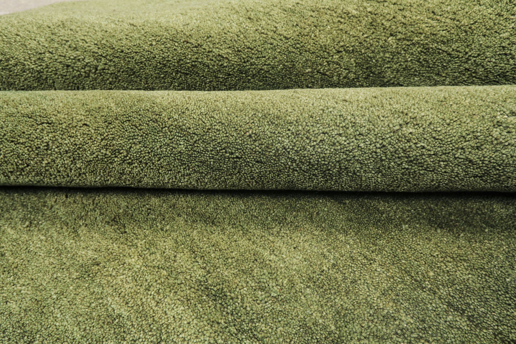 8x10 Warm Green, , Color Hand Woven  100% Wool Moder & Contemporary Oriental Rug