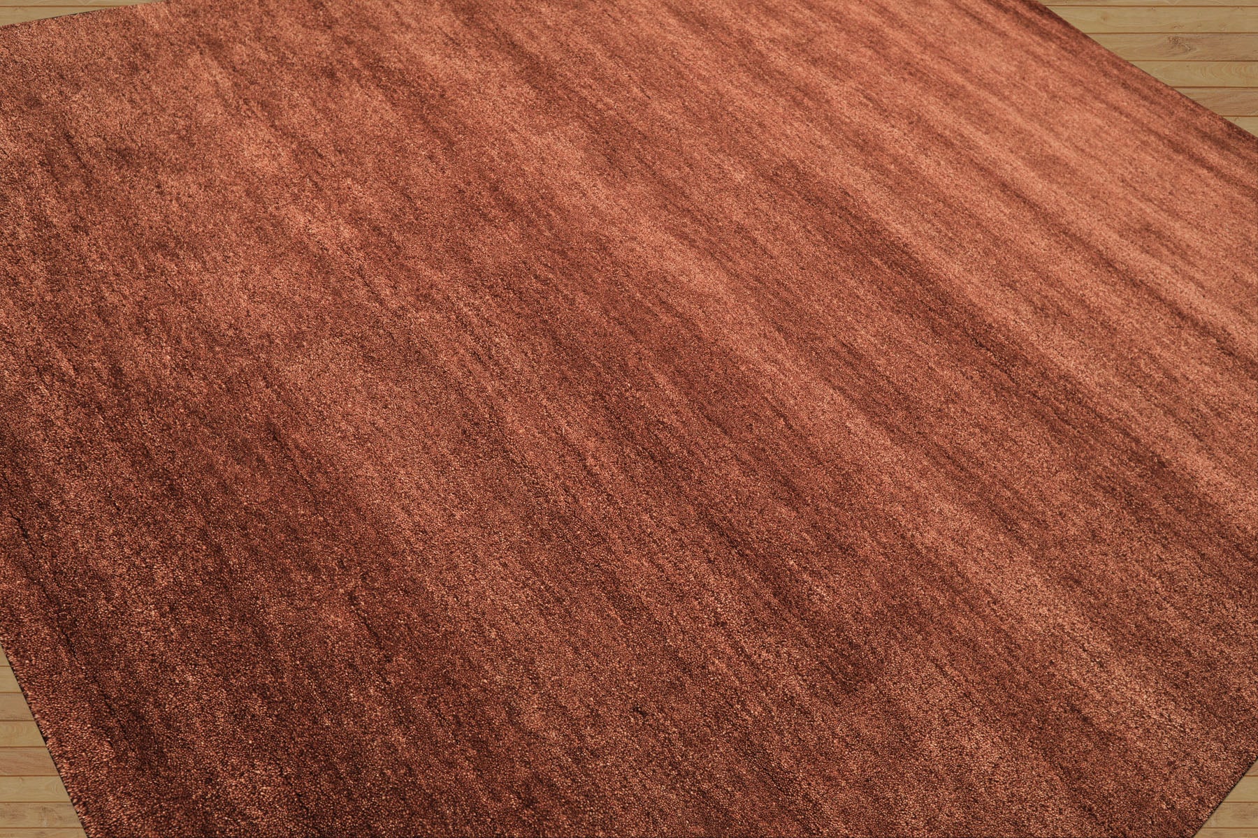8x10 Rust, , Color Hand Woven  100% Wool Moder & Contemporary Oriental Rug