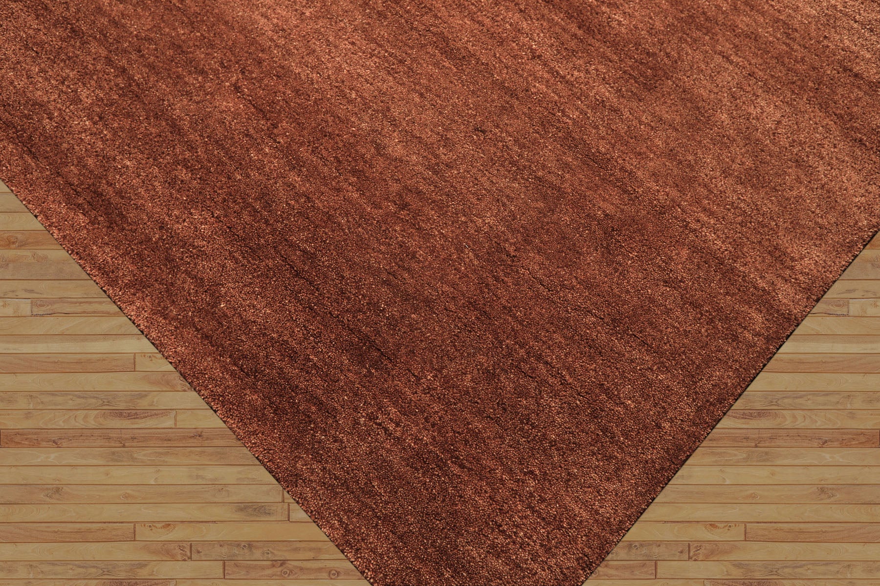 8x10 Rust, , Color Hand Woven  100% Wool Moder & Contemporary Oriental Rug