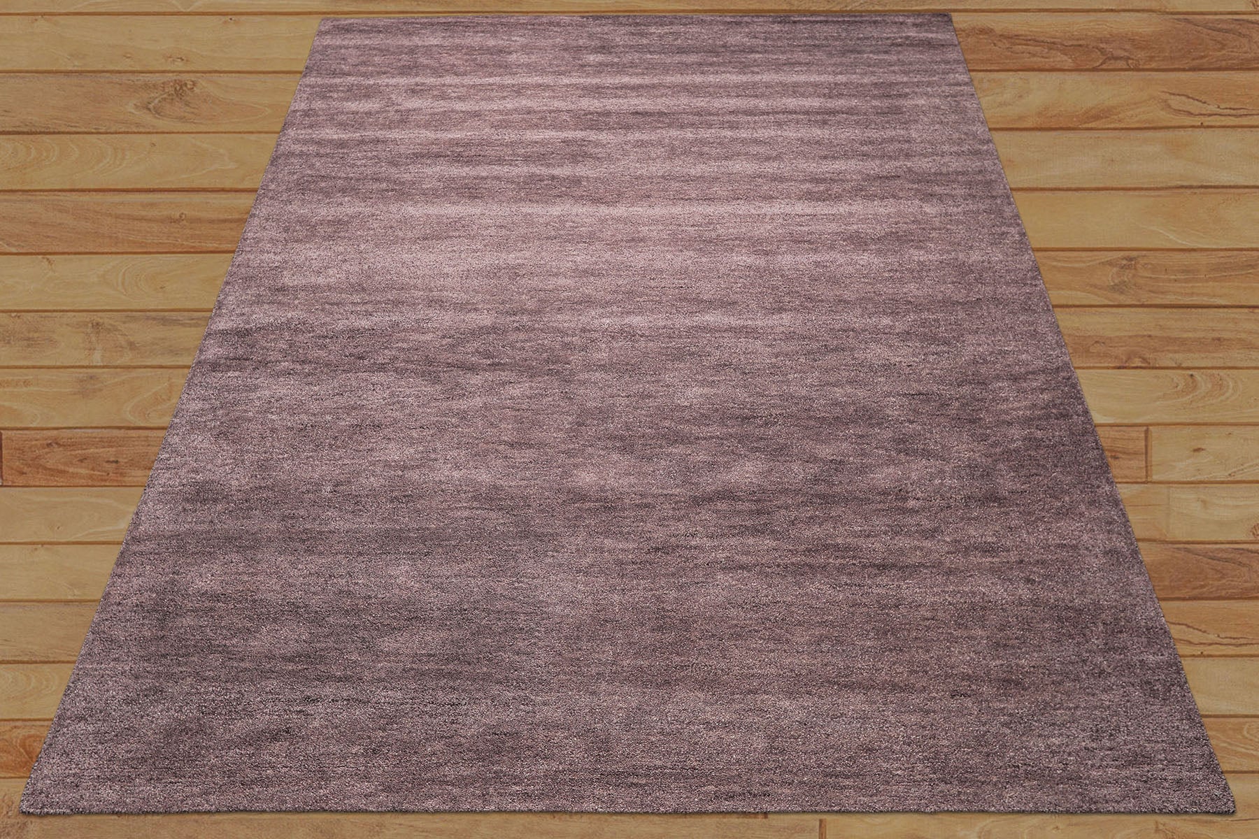 Aubergine Multi Size Modern & Contemporary Plush Pile Solid Grainy Texture Hand Tufted 100% Wool Oriental Area Rug