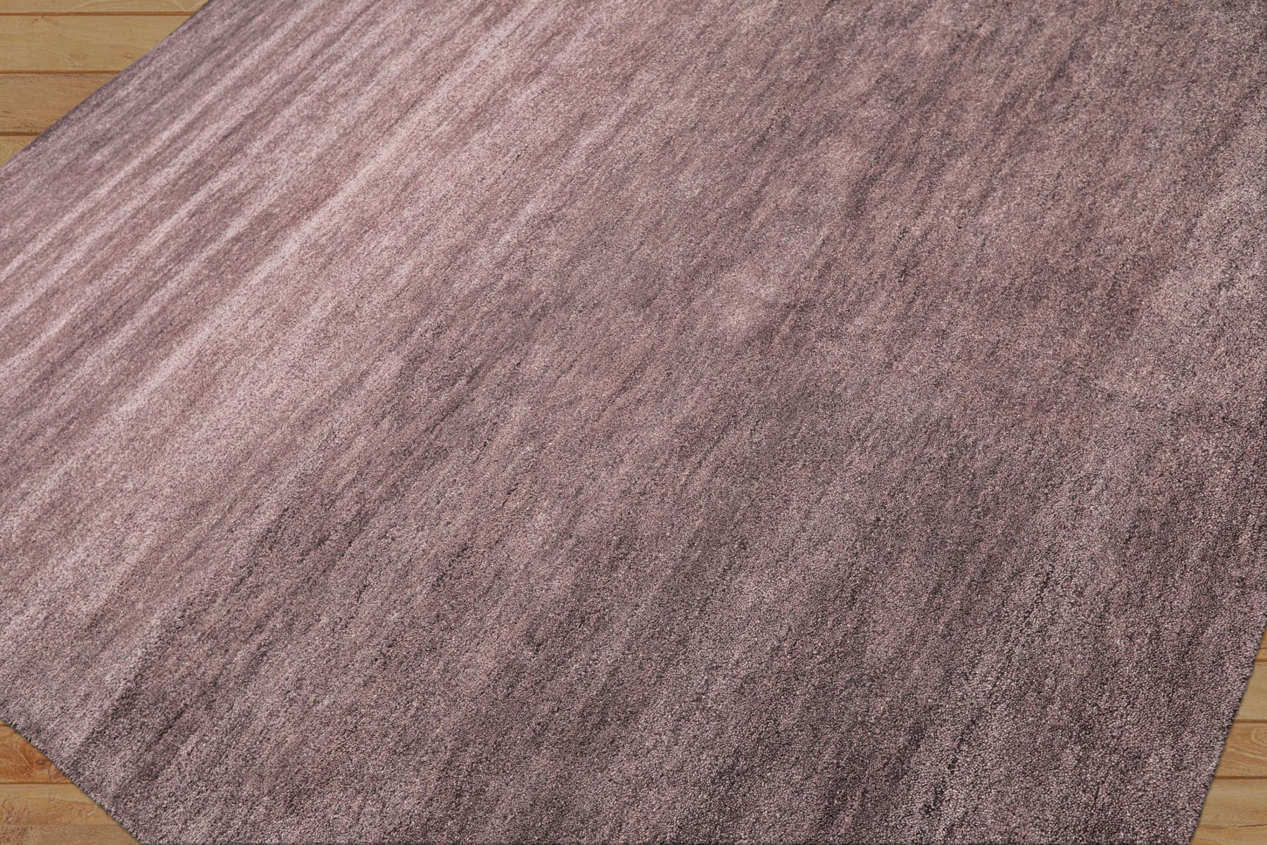 Aubergine Multi Size Modern & Contemporary Plush Pile Solid Grainy Texture Hand Tufted 100% Wool Oriental Area Rug