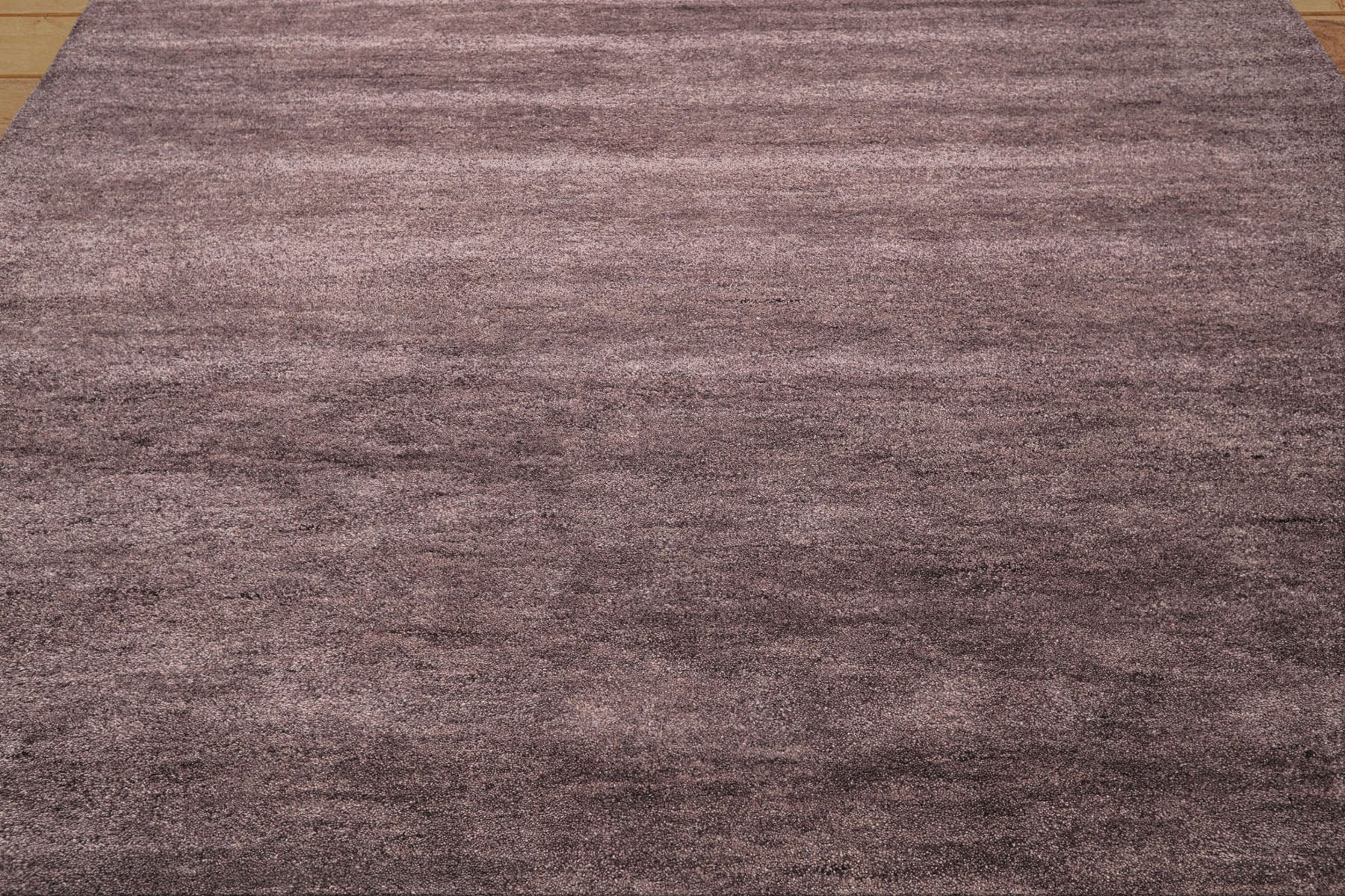 Aubergine Multi Size Modern & Contemporary Plush Pile Solid Grainy Texture Hand Tufted 100% Wool Oriental Area Rug