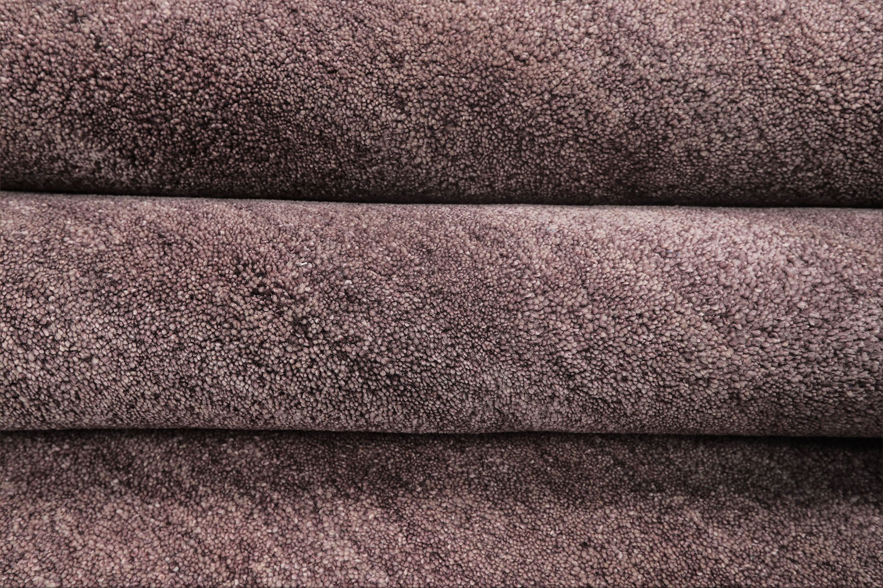 Aubergine Multi Size Modern & Contemporary Plush Pile Solid Grainy Texture Hand Tufted 100% Wool Oriental Area Rug