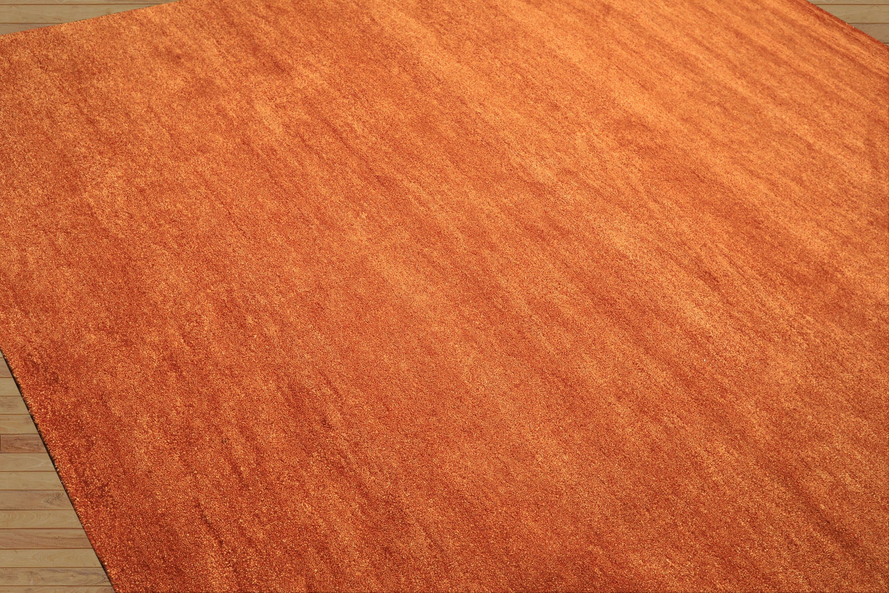 8x10 Burnt Orange, , Color Hand Woven  100% Wool Moder & Contemporary Oriental Rug