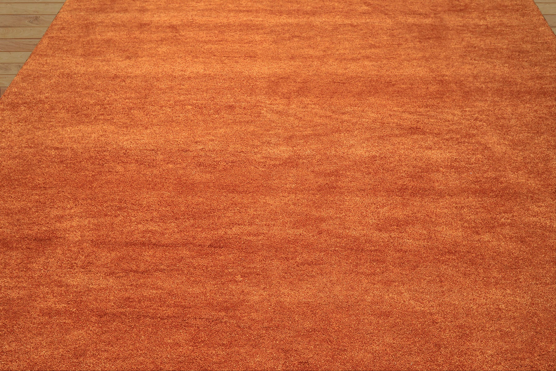 8x10 Burnt Orange, , Color Hand Woven  100% Wool Moder & Contemporary Oriental Rug