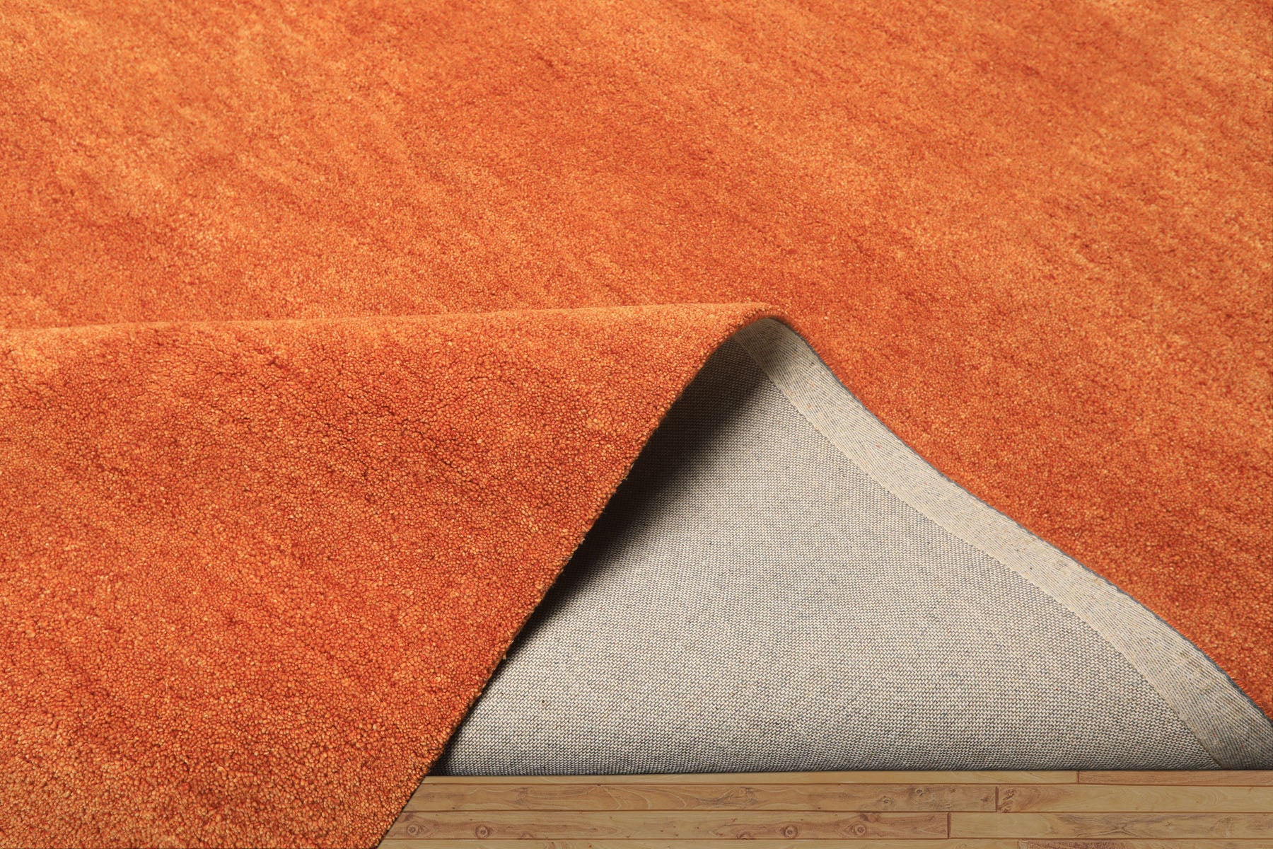 8x10 Burnt Orange, , Color Hand Woven  100% Wool Moder & Contemporary Oriental Rug