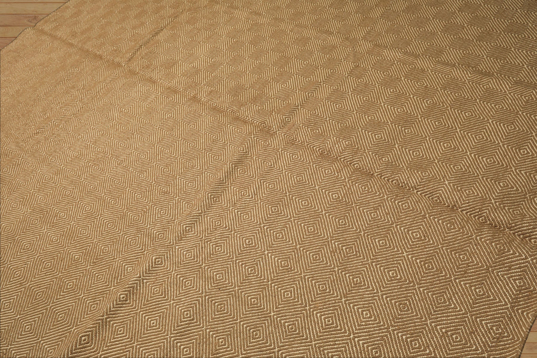 8x10 Gold, Ivory, Color Hand Woven Kilim Wool Modern & Contemporary Oriental Rug