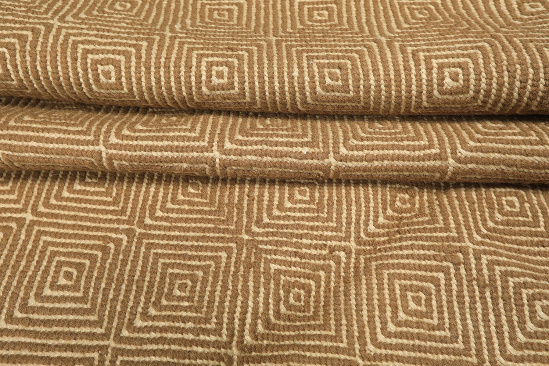 8x10 Gold, Ivory, Color Hand Woven Kilim Wool Modern & Contemporary Oriental Rug