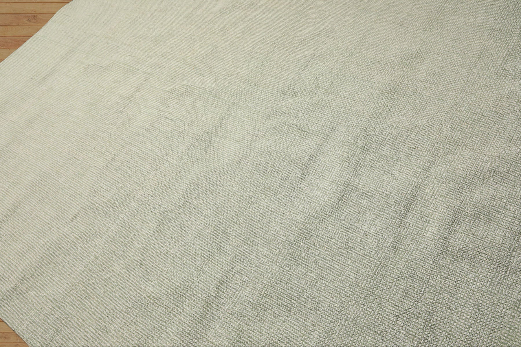 Multi Size Celadon Gray Color Hand Loomed Berber Wool Contemporary Oriental Rug