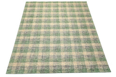 Multi Size Ivory Green Gray Color Hand Hooked  Wool Contemporary Oriental Rug