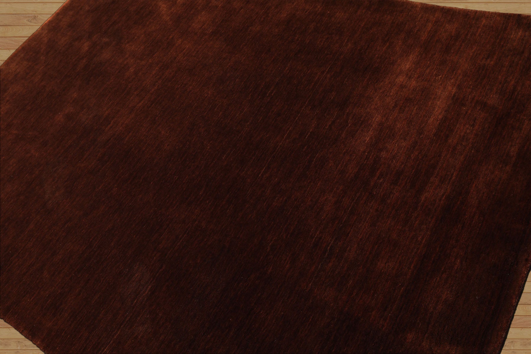 5x8 Dark, Caramel, Color Hand Knotted Gabbeh Wool Traditional Oriental Rug