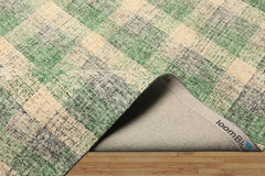 Multi Size Ivory Green Gray Color Hand Hooked  Wool Contemporary Oriental Rug