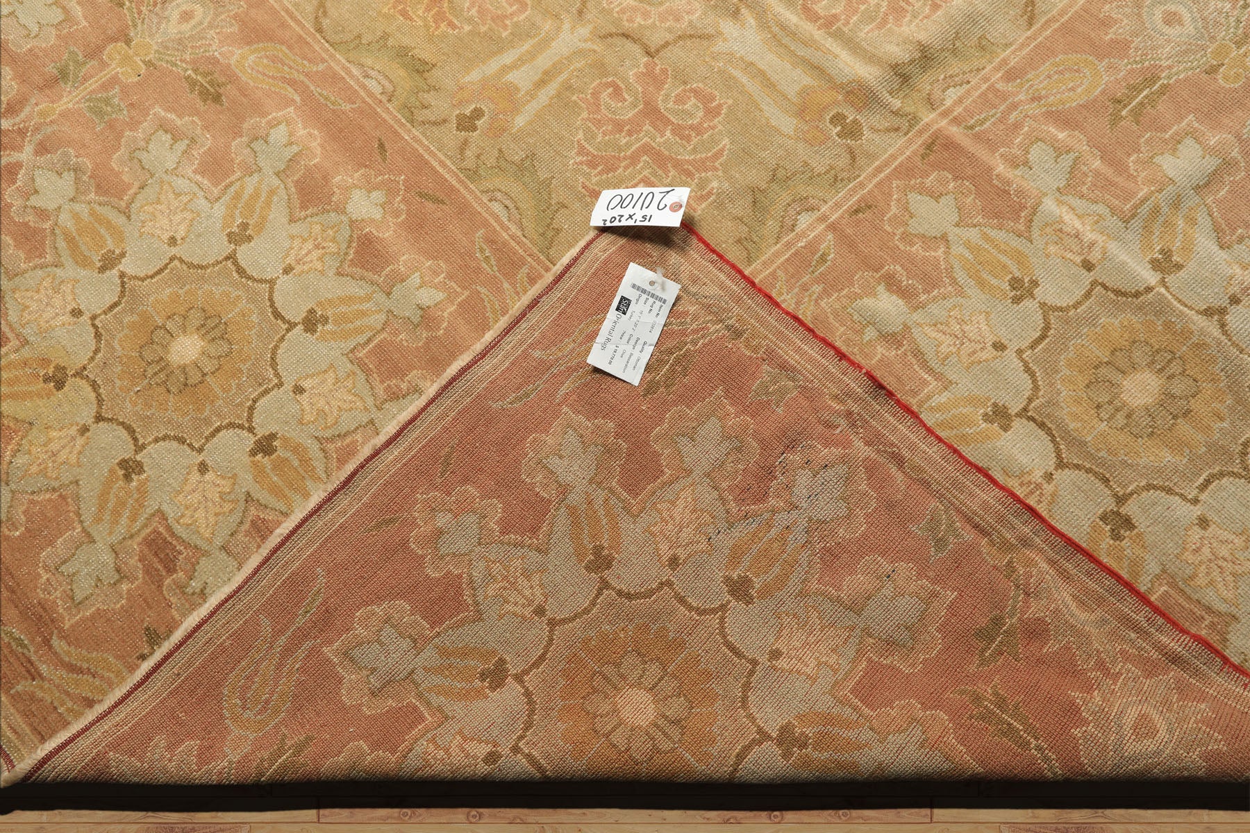 OverSize Moss, Taupe, Mint Color Hand Knotted Oushak Wool Arts & Crafts Oriental Rug