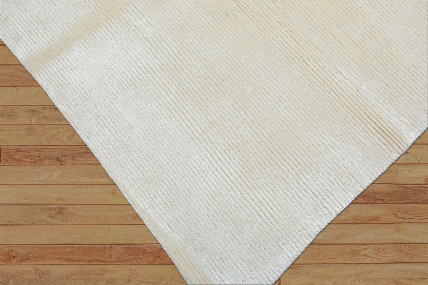 Runner Off White, , Color Hand Knotted Tibetan Viscose Moden & Contemporary Oriental Rug