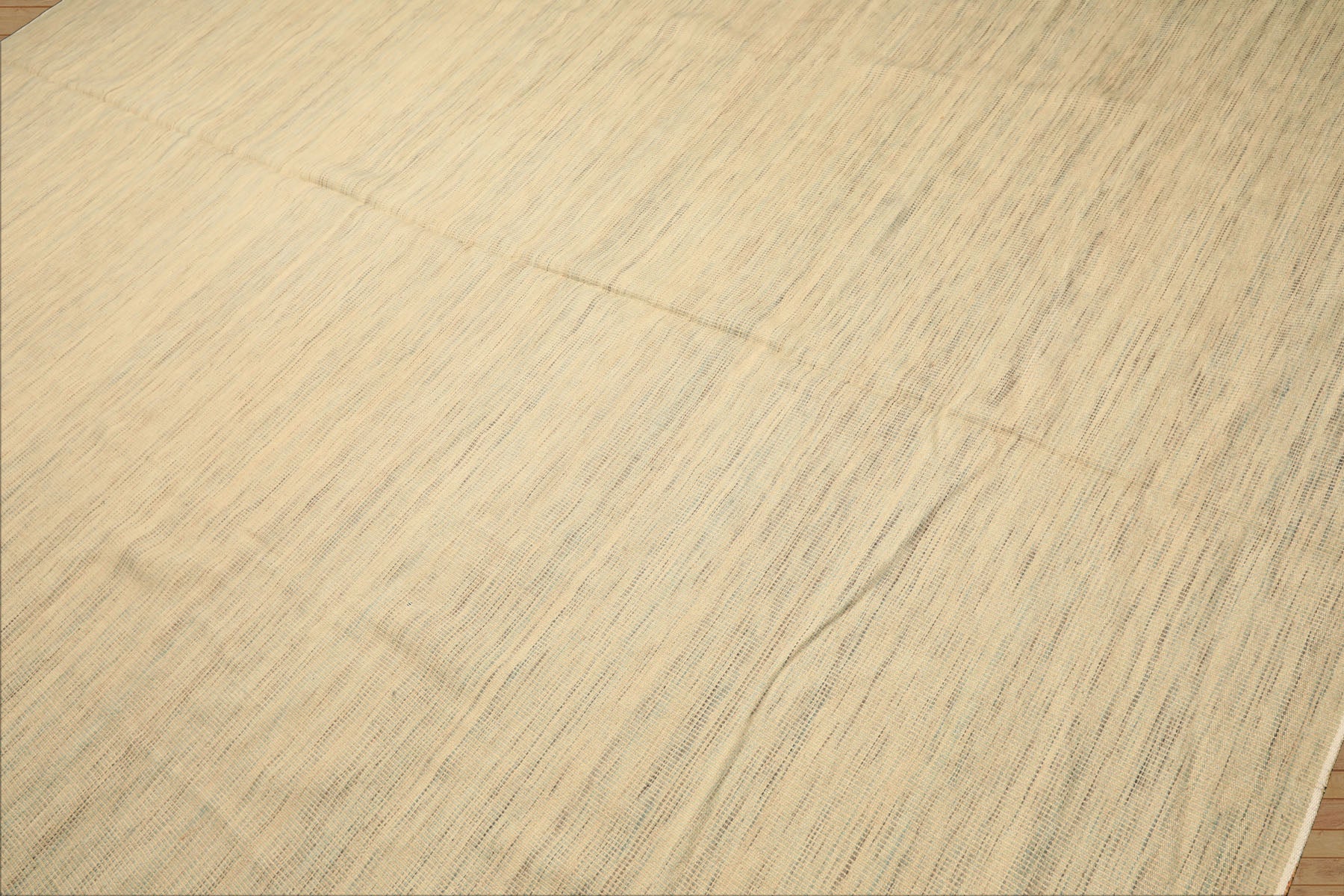 10x14 Ivory, Celadon, Multi Color Hand Woven Kilim Wool Modern & Contemporary Oriental Rug