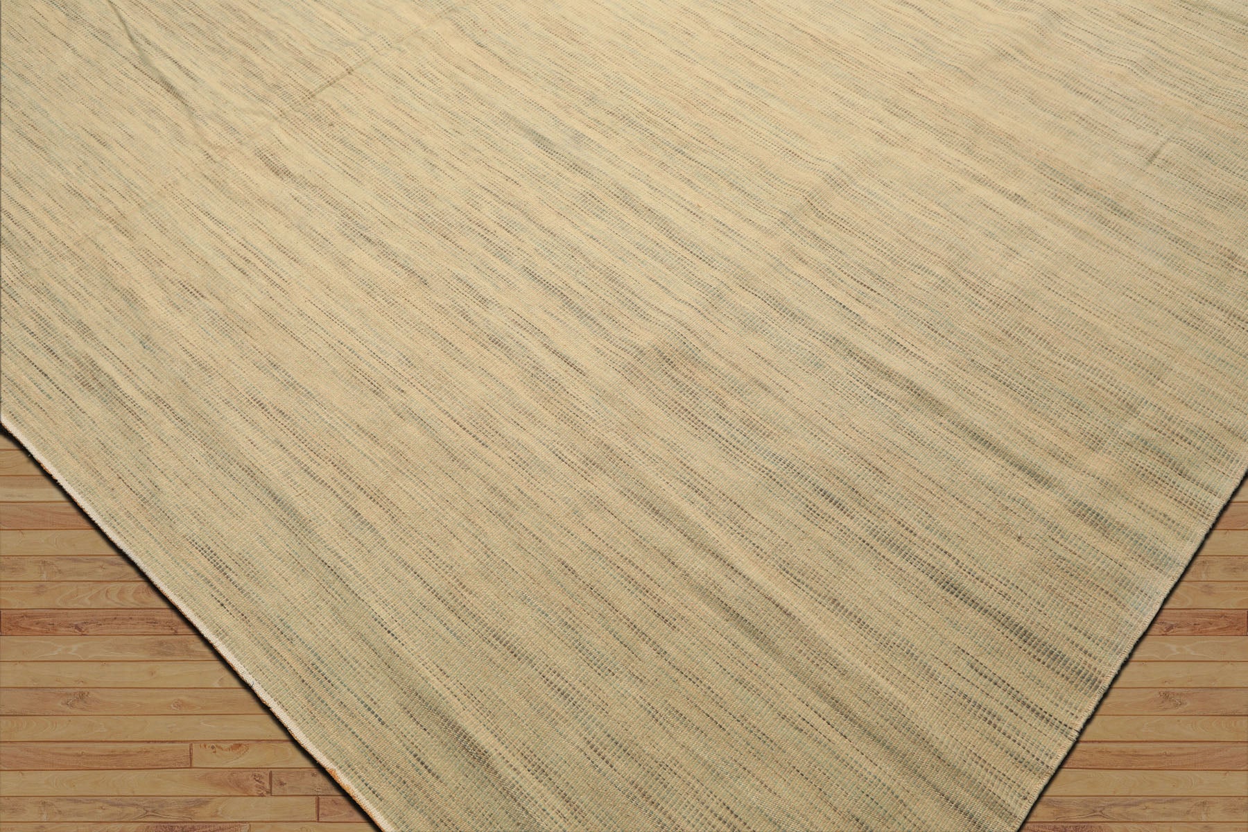 10x14 Ivory, Celadon, Multi Color Hand Woven Kilim Wool Modern & Contemporary Oriental Rug