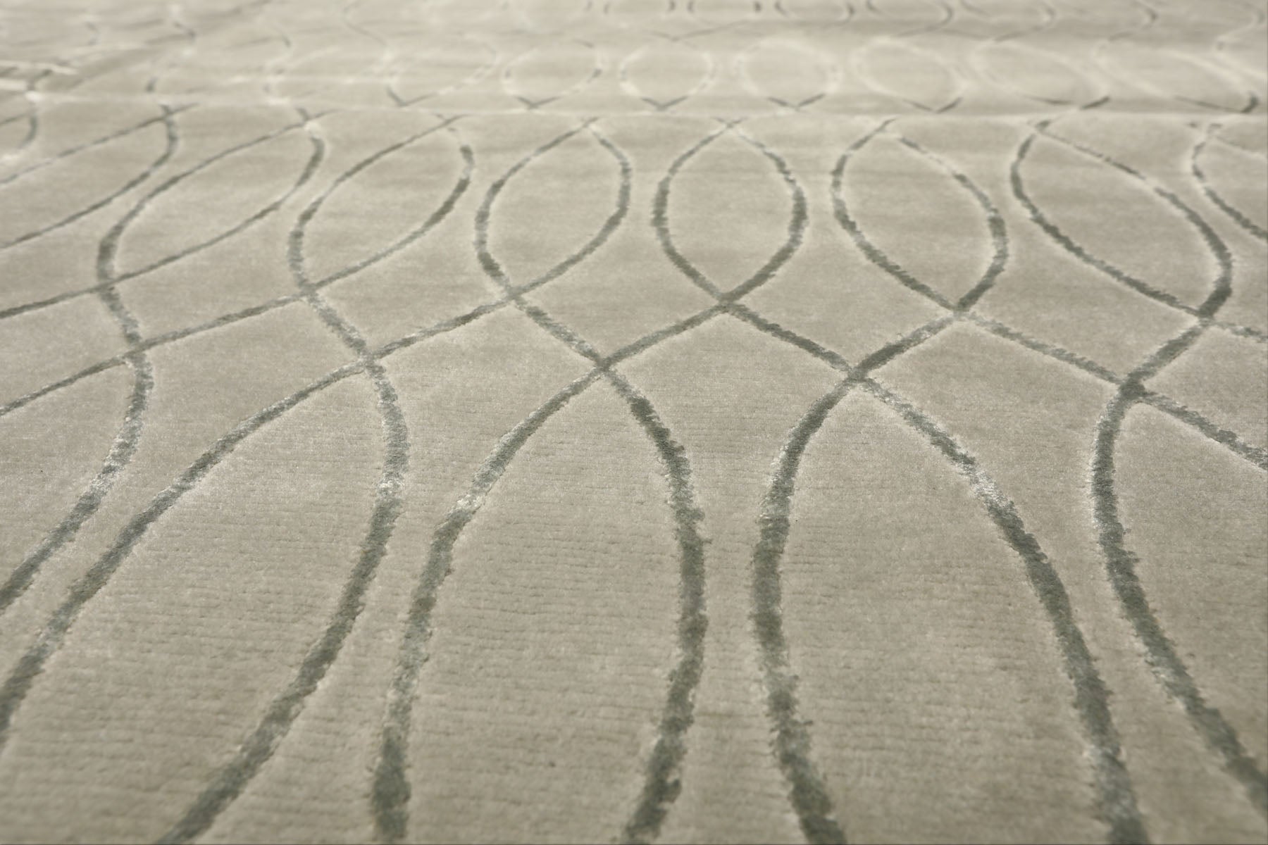 9x12 Tone on Tone Faded Seafoam, , Color Hand Knotted Tibetan Wool & Pure Silk Modern & Contemporay Oriental Rug