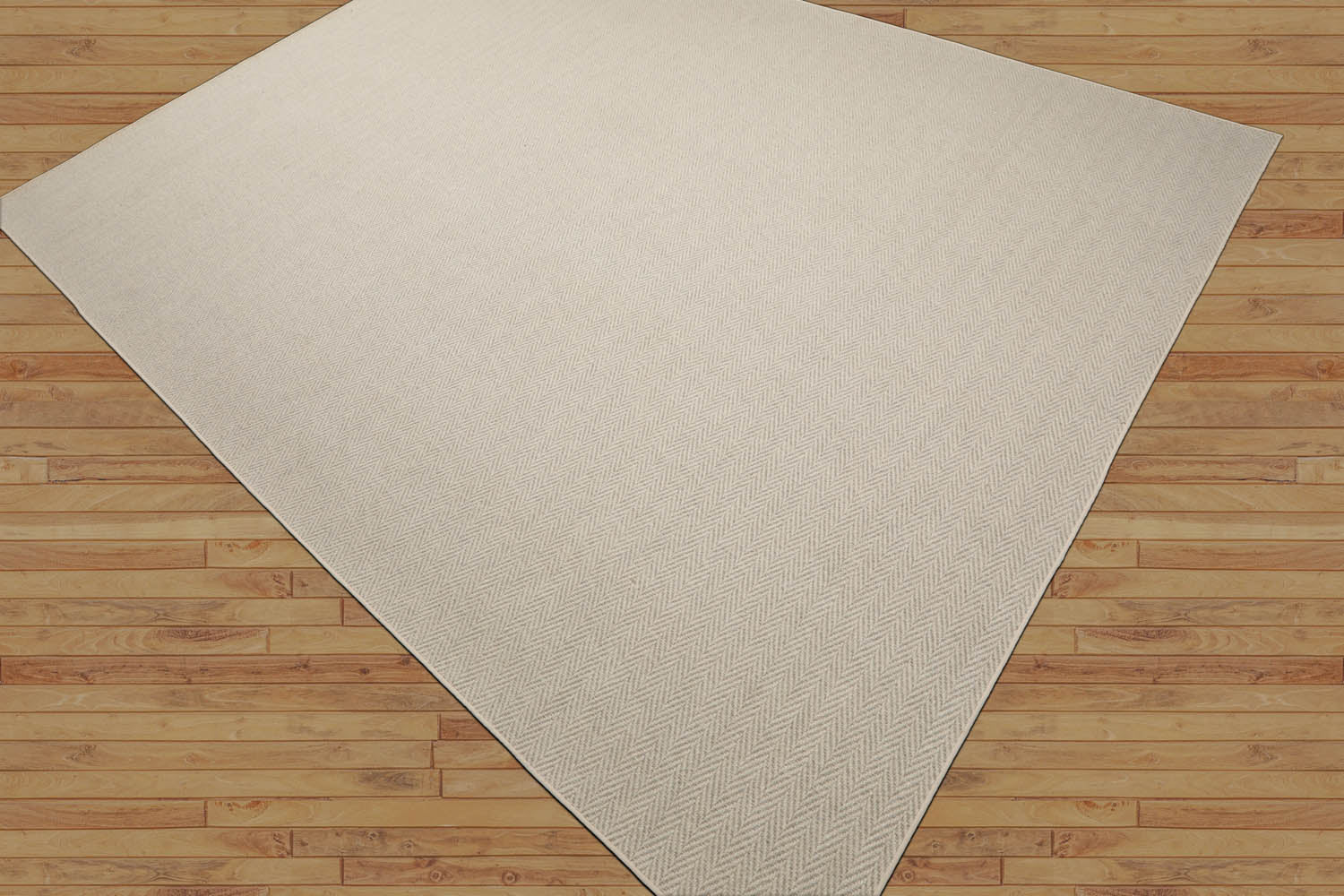 Stephenville Herringbone Beige Oriental Rug Multi Sizes LoomBloom Hand Woven Contemporary New Zealand Wool