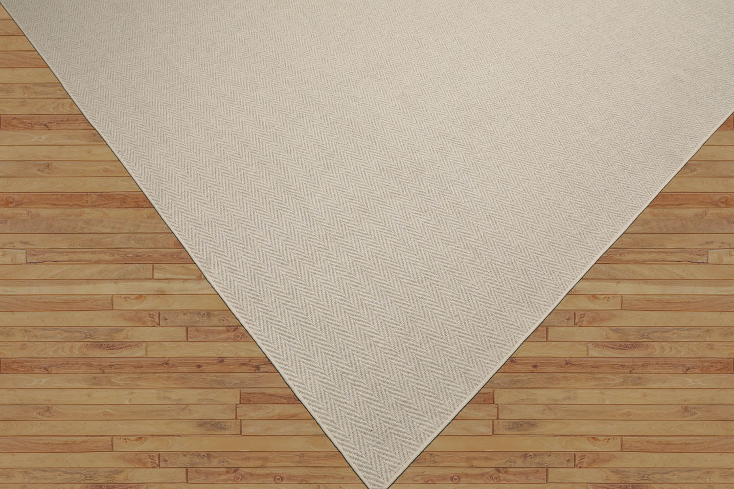 Stephenville Herringbone Beige Oriental Rug Multi Sizes LoomBloom Hand Woven Contemporary New Zealand Wool