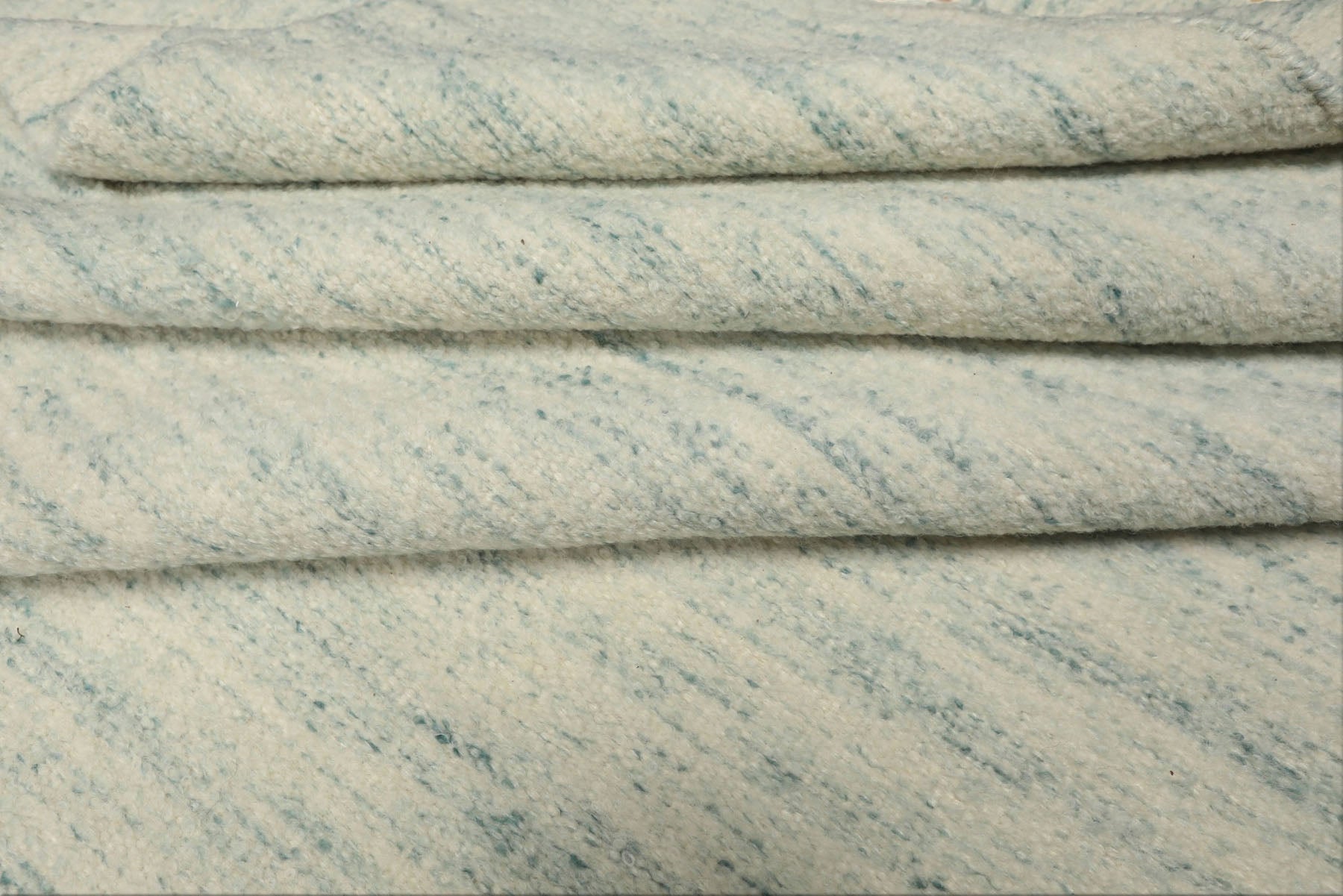 9x12 Ivory, Aqua, Color Hand Woven  New Zealand Wool & Mohair Modern Oriental Rug