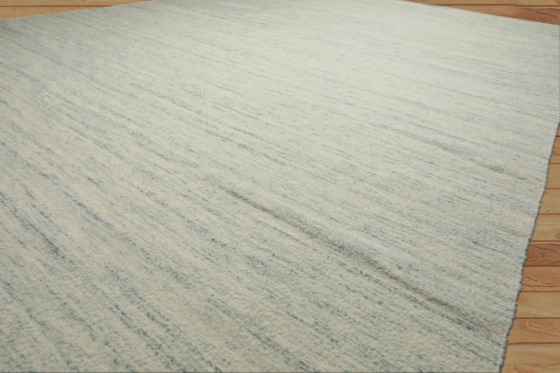 9x12 Ivory, Aqua, Color Hand Woven  New Zealand Wool & Mohair Modern Oriental Rug