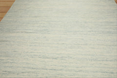 9x12 Ivory, Aqua, Color Hand Woven  New Zealand Wool & Mohair Modern Oriental Rug