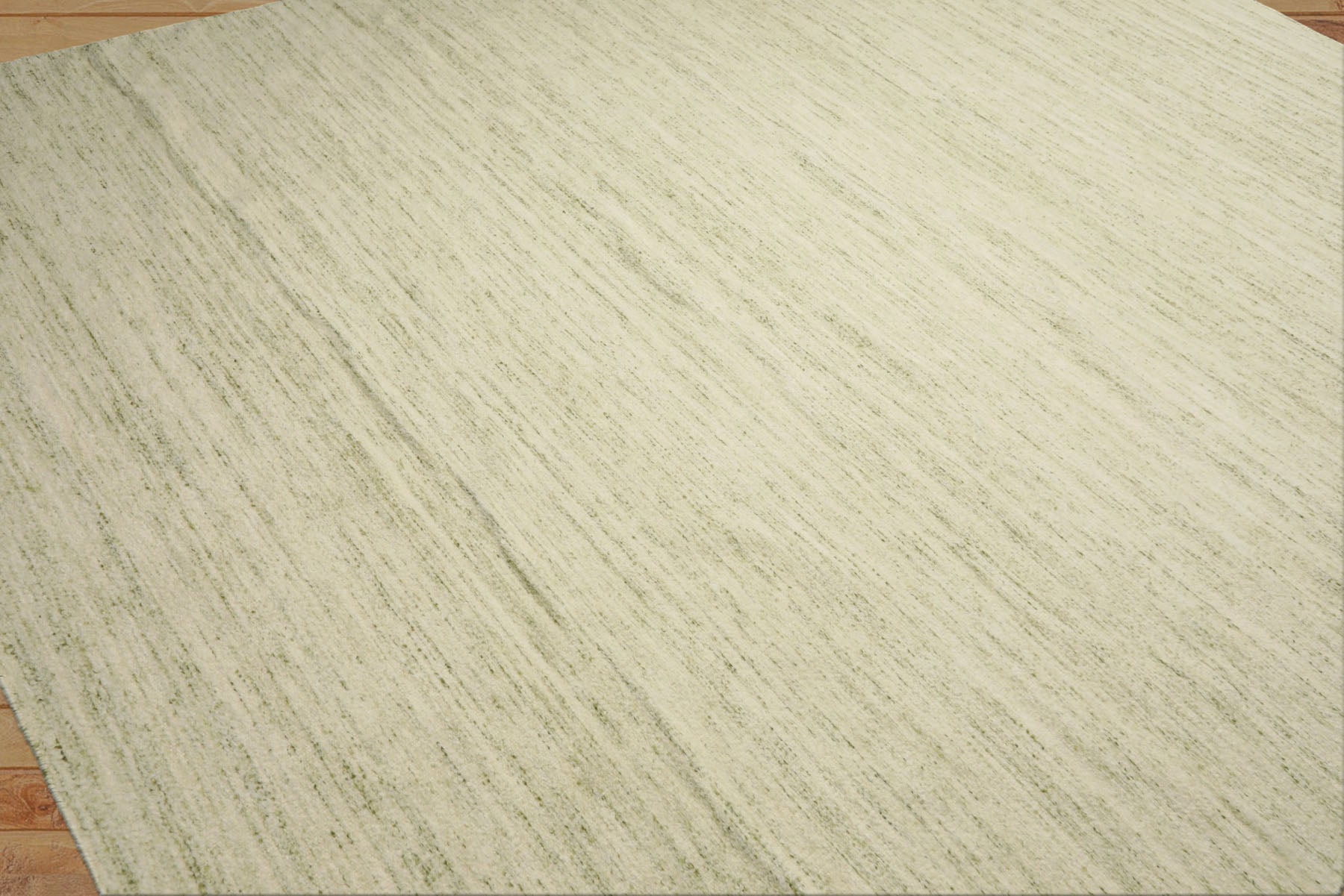 9x12 Ivory, Sage, Color Hand Woven  New Zealand Wool & Mohair Modern Oriental Rug
