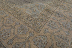 12x15 Slate, Gray, Faded Color Hand Knotted Peshawar Wool Transitional Oriental Rug