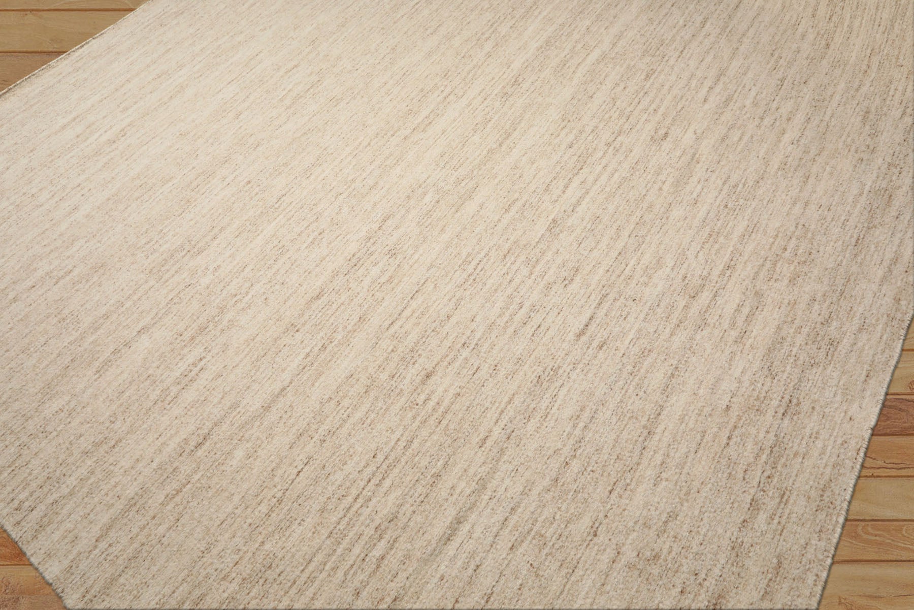 9x12 Ivory, Oatmeal, Color Hand Woven  New Zealand Wool & Mohair Modern Oriental Rug