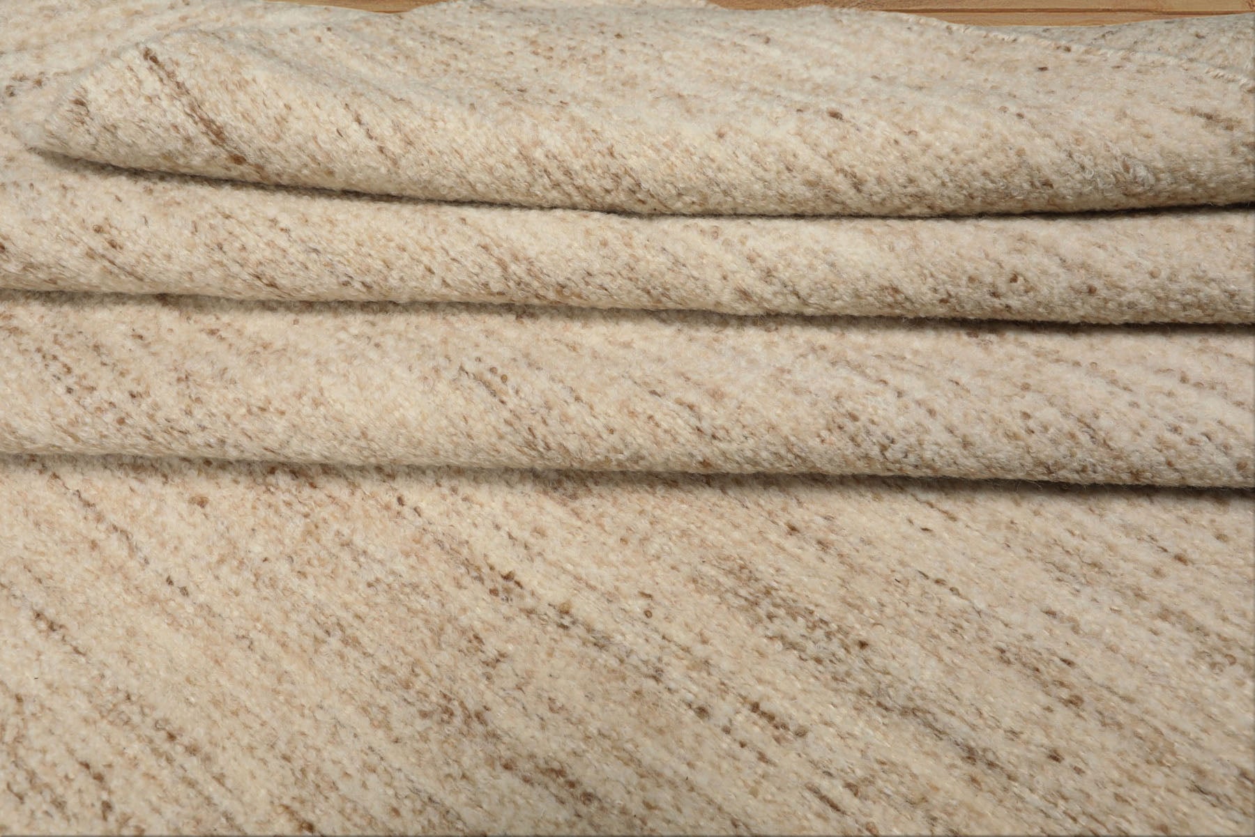 9x12 Ivory, Oatmeal, Color Hand Woven  New Zealand Wool & Mohair Modern Oriental Rug