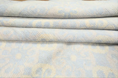 8x10 Blue, Ivory, Seafoam Color Hand Knotted Tibetan Wool Transitional Oriental Rug