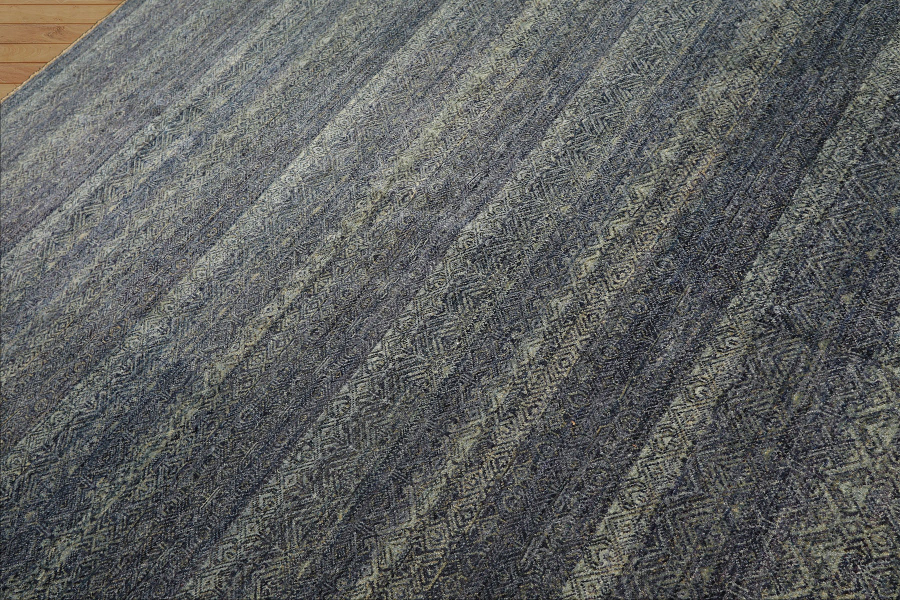 8x10 Blue, Multi, Color Hand Knotted Peshawar Wool Transitional Oriental Rug