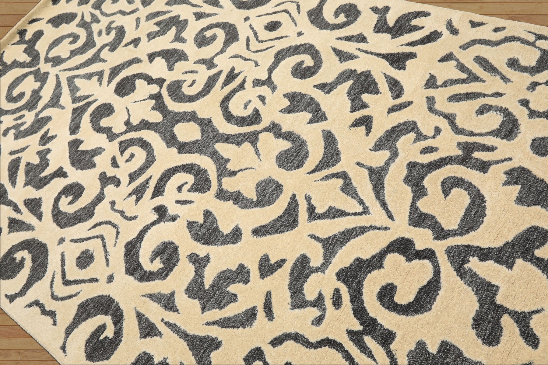 5x8 Ivory, Gray, Color Hand Tufted Handmade Wool Transitional Oriental Rug