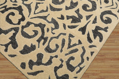 5x8 Ivory, Gray, Color Hand Tufted Handmade Wool Transitional Oriental Rug