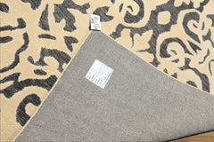 5x8 Ivory, Gray, Color Hand Tufted Handmade Wool Transitional Oriental Rug